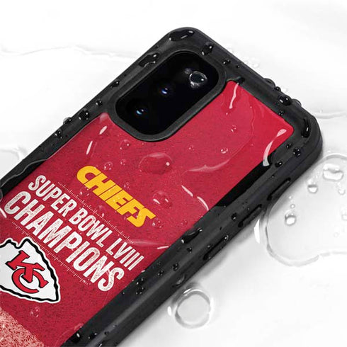 NFL Chiefs Super Bowl LVIII Champions Galaxy S20 Waterproof Case