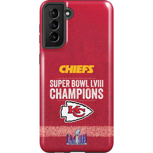 NFL Chiefs Super Bowl LVIII Champions Galaxy S21 FE Pro Case