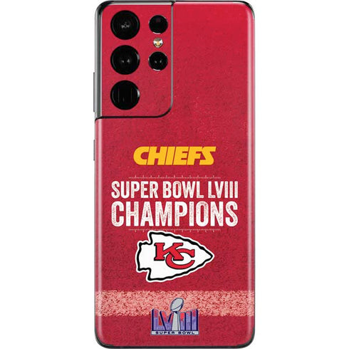 NFL Chiefs Super Bowl LVIII Champions Galaxy S21 Ultra 5G Skin