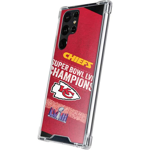 NFL Chiefs Super Bowl LVIII Champions Galaxy S22 Ultra Clear Case