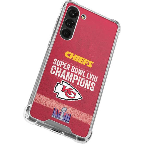 NFL Chiefs Super Bowl LVIII Champions Galaxy S23 Plus Clear Case