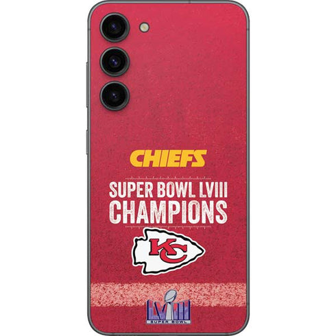 NFL Chiefs Super Bowl LVIII Champions Galaxy S23 Plus Skin