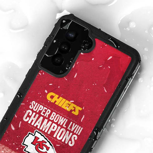 NFL Chiefs Super Bowl LVIII Champions Galaxy S23 Plus Waterproof Case