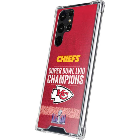 NFL Chiefs Super Bowl LVIII Champions Galaxy S23 Ultra Clear Case