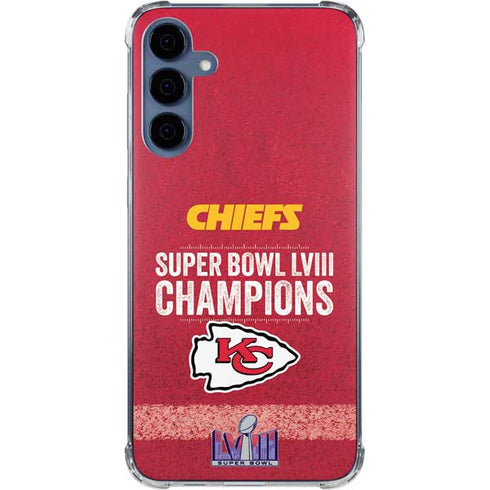NFL Chiefs Super Bowl LVIII Champions Galaxy S24 Clear Case