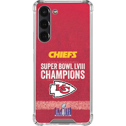 NFL Chiefs Super Bowl LVIII Champions Galaxy S24 FE Clear Case