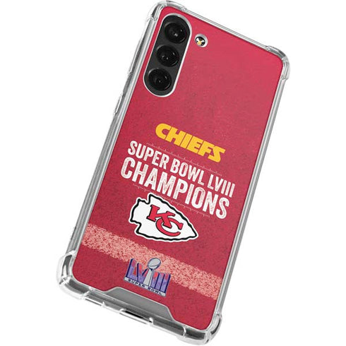NFL Chiefs Super Bowl LVIII Champions Galaxy S24 FE Clear Case