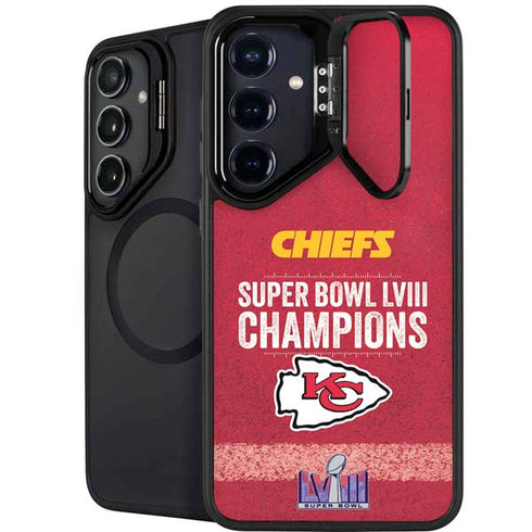 NFL Chiefs Super Bowl LVIII Champions Galaxy S25 Kickstand Case