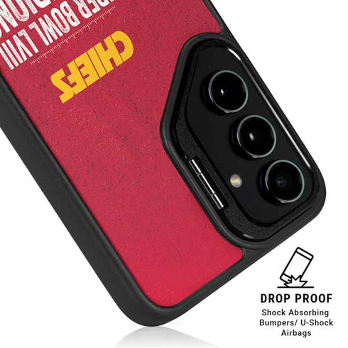 NFL Chiefs Super Bowl LVIII Champions Galaxy S25 Kickstand Case