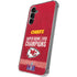 NFL Chiefs Super Bowl LVIII Champions Galaxy S24 Plus Clear Case