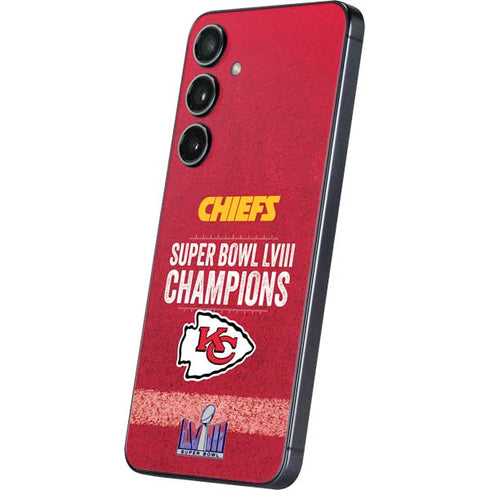 NFL Chiefs Super Bowl LVIII Champions Galaxy S25 Plus Skin