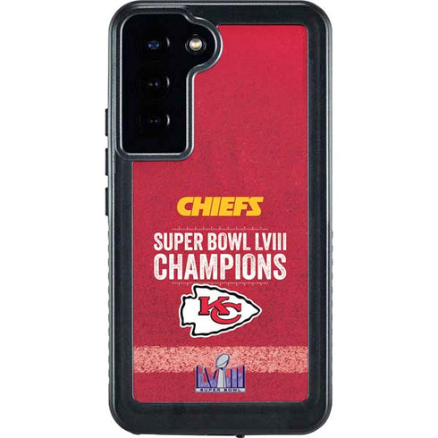 NFL Chiefs Super Bowl LVIII Champions Galaxy S24 Plus Waterproof Case