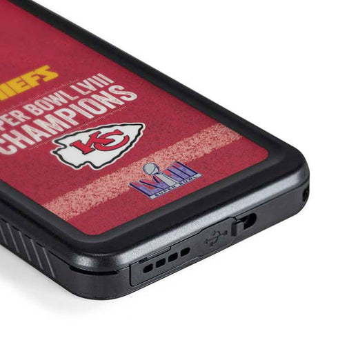 NFL Chiefs Super Bowl LVIII Champions Galaxy S24 Plus Waterproof Case