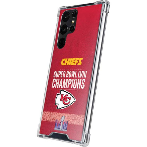 NFL Chiefs Super Bowl LVIII Champions Galaxy S24 Ultra Clear Case