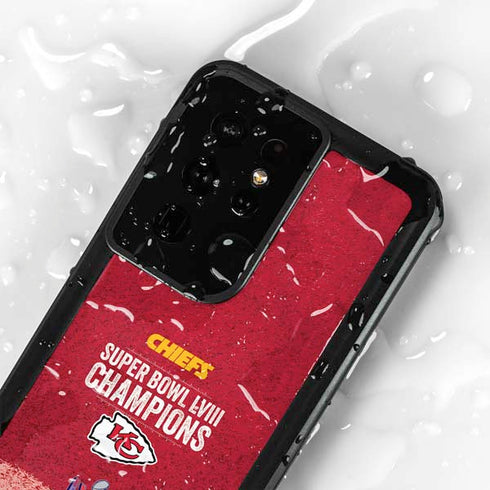 NFL Chiefs Super Bowl LVIII Champions Galaxy S24 Ultra Waterproof Case