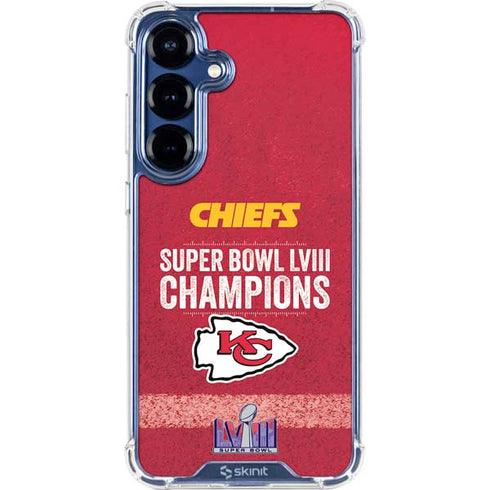 NFL Chiefs Super Bowl LVIII Champions Galaxy S25 Clear Case