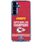 NFL Chiefs Super Bowl LVIII Champions Galaxy S25 Clear Case