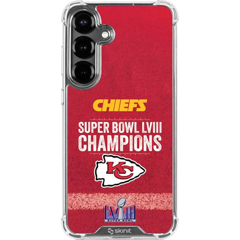 NFL Chiefs Super Bowl LVIII Champions Galaxy S26 Clear Case