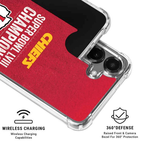 NFL Chiefs Super Bowl LVIII Champions Galaxy S26 Clear Case