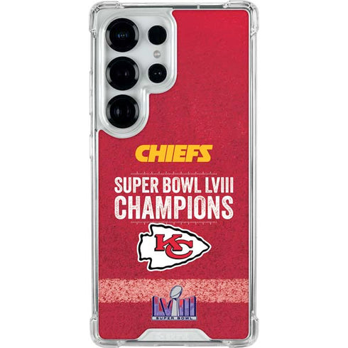 NFL Chiefs Super Bowl LVIII Champions Galaxy S26 Ultra Clear Case