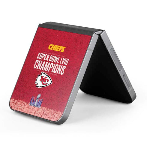 NFL Chiefs Super Bowl LVIII Champions Galaxy Z Flip6 Skin