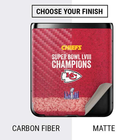 NFL Chiefs Super Bowl LVIII Champions Galaxy Z Flip Skin