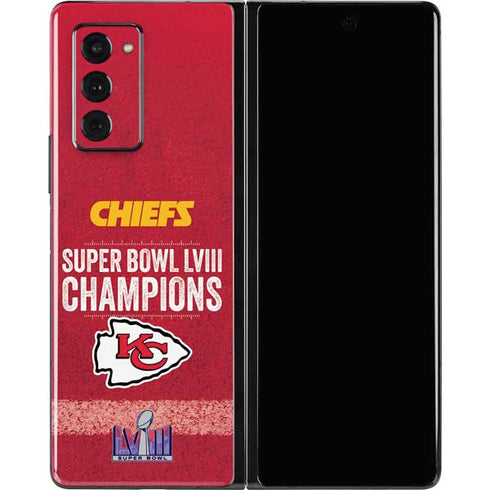 NFL Chiefs Super Bowl LVIII Champions Galaxy Z Fold2 5G Skin
