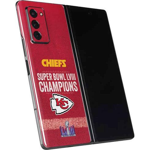 NFL Chiefs Super Bowl LVIII Champions Galaxy Z Fold2 5G Skin
