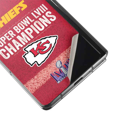 NFL Chiefs Super Bowl LVIII Champions Galaxy Z Fold2 5G Skin