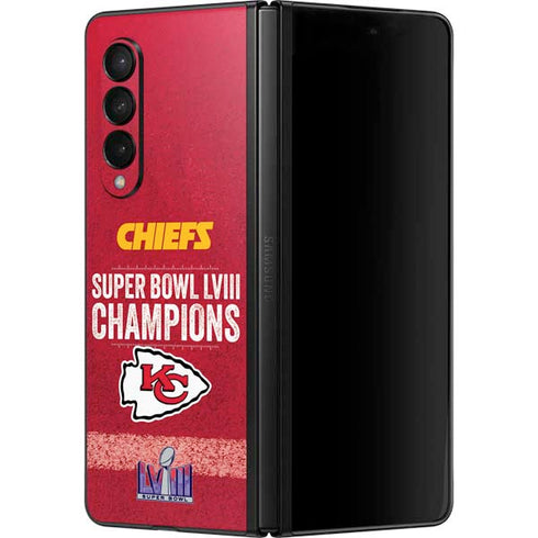 NFL Chiefs Super Bowl LVIII Champions Galaxy Z Fold3 5G Skin