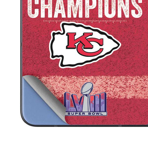 NFL Chiefs Super Bowl LVIII Champions Galaxy Z Fold5 5G Skin