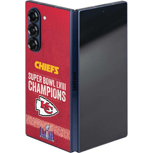 NFL Chiefs Super Bowl LVIII Champions Galaxy Z Fold6 Skin