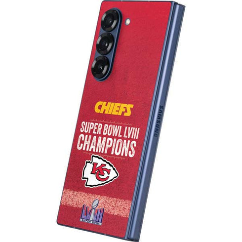 NFL Chiefs Super Bowl LVIII Champions Galaxy Z Fold6 Skin