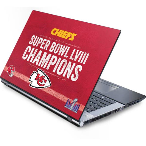 NFL Chiefs Super Bowl LVIII Champions Generic Laptop Skin