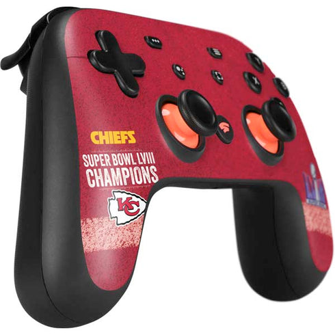 NFL Chiefs Super Bowl LVIII Champions Google Stadia Controller Skin