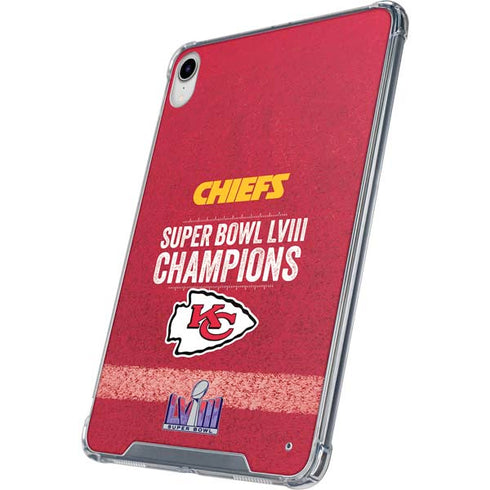 NFL Chiefs Super Bowl LVIII Champions iPad 11th Gen (2025) Clear Case