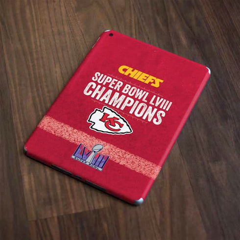 NFL Chiefs Super Bowl LVIII Champions Apple iPad Skin
