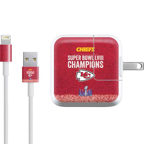NFL Chiefs Super Bowl LVIII Champions iPad Charger (10W USB) Skin