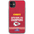NFL Chiefs Super Bowl LVIII Champions iPhone 11 Clear Case