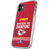 NFL Chiefs Super Bowl LVIII Champions iPhone 11 Clear Case