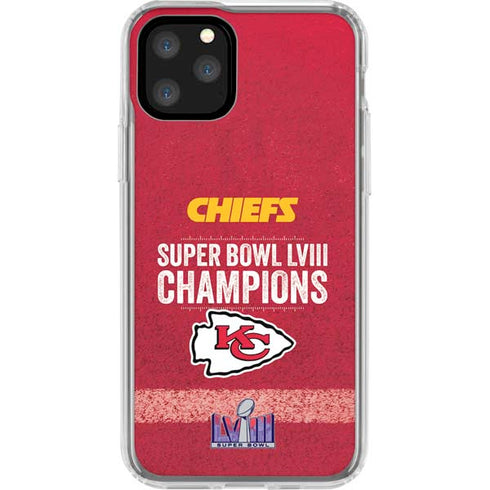 NFL Chiefs Super Bowl LVIII Champions iPhone 11 Pro Clear Case
