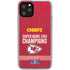 NFL Chiefs Super Bowl LVIII Champions iPhone 11 Pro Clear Case