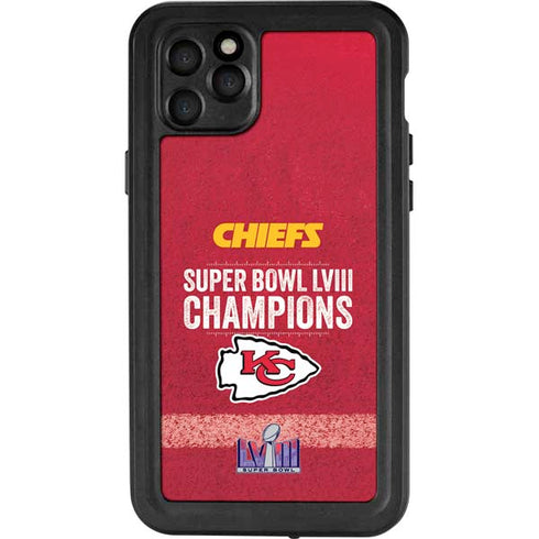 NFL Chiefs Super Bowl LVIII Champions iPhone 11 Pro Max Waterproof Case