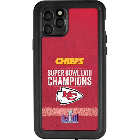 NFL Chiefs Super Bowl LVIII Champions iPhone 11 Pro Waterproof Case