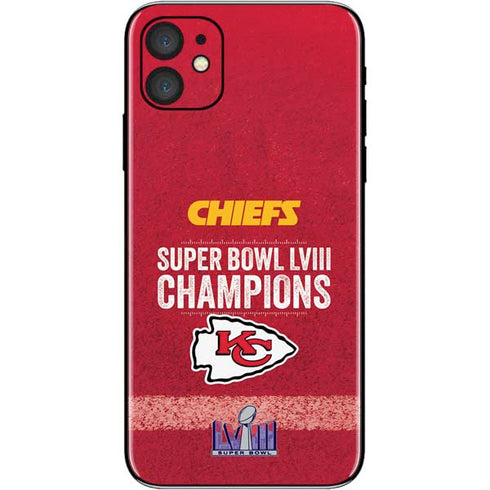 NFL Chiefs Super Bowl LVIII Champions iPhone 11 Skin