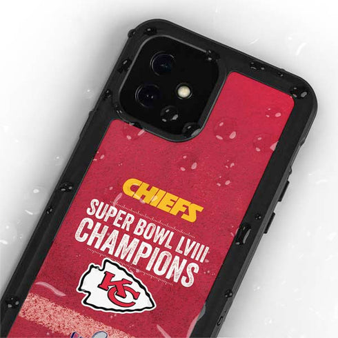 NFL Chiefs Super Bowl LVIII Champions iPhone 12 Mini Waterproof Case