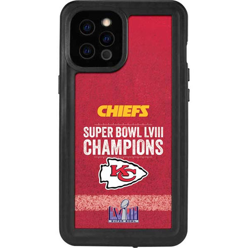 NFL Chiefs Super Bowl LVIII Champions iPhone 12 Pro Max Waterproof Case