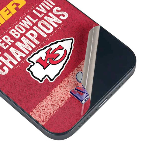 NFL Chiefs Super Bowl LVIII Champions iPhone 14 Plus Skin