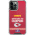 NFL Chiefs Super Bowl LVIII Champions iPhone 14 Pro Max Clear Case