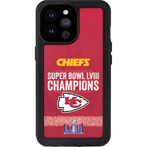NFL Chiefs Super Bowl LVIII Champions iPhone 14 Pro Max Waterproof Case